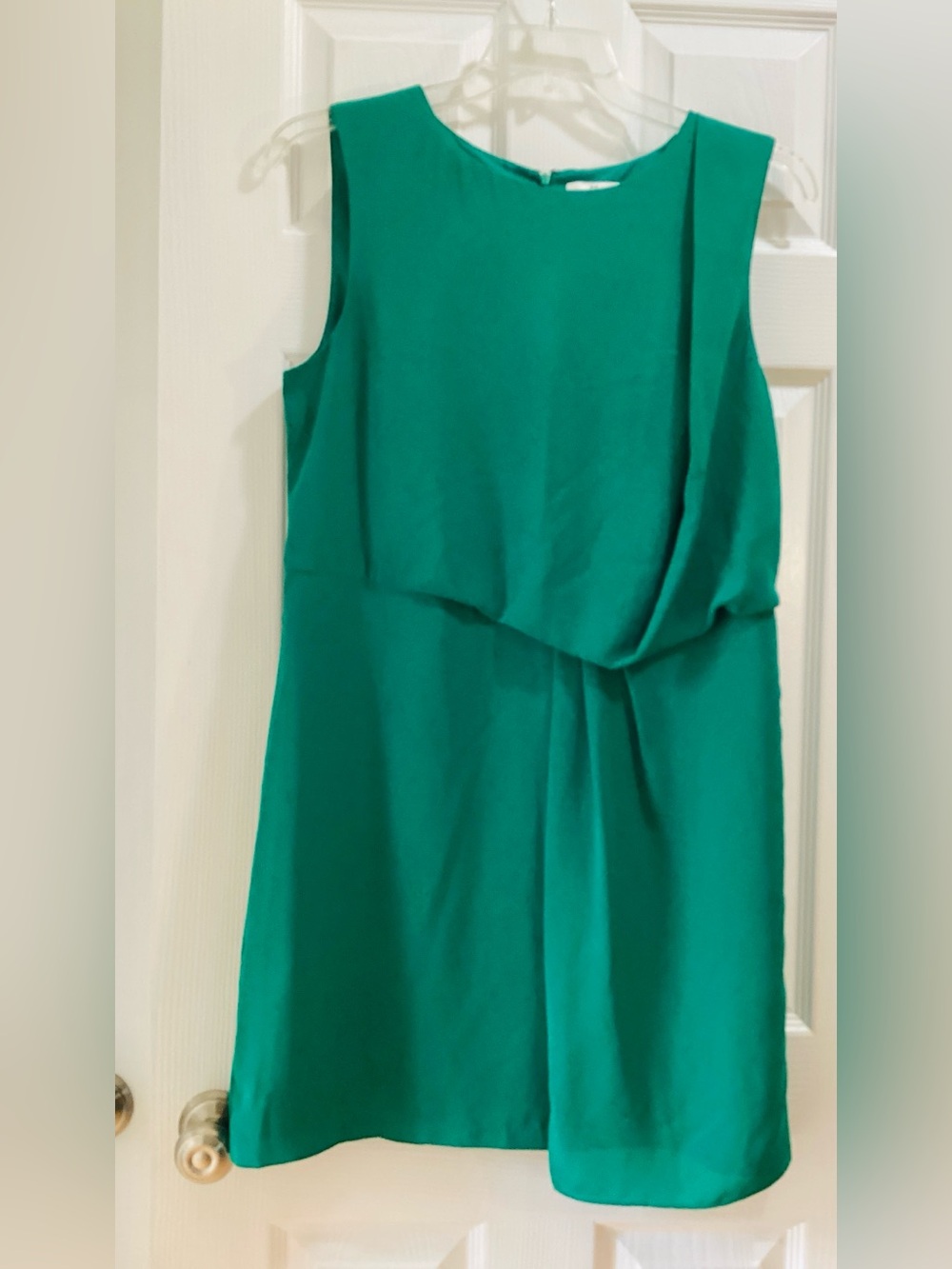 Halston Heritage Vibrant Teal-Green Sleeveless Dress